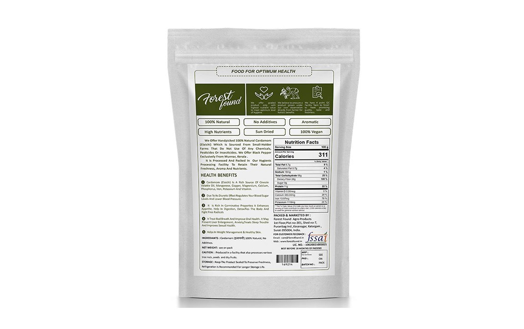 Forest Found Aromatic Cardamom    Pack  100 grams